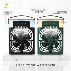 3-in-1 Portable Air Cooling Fan & Humidifier