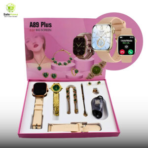 A89 Plus Luxury Smartwatch Combo