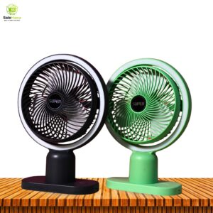Circulating Rechargeable Tabel Fan With Light