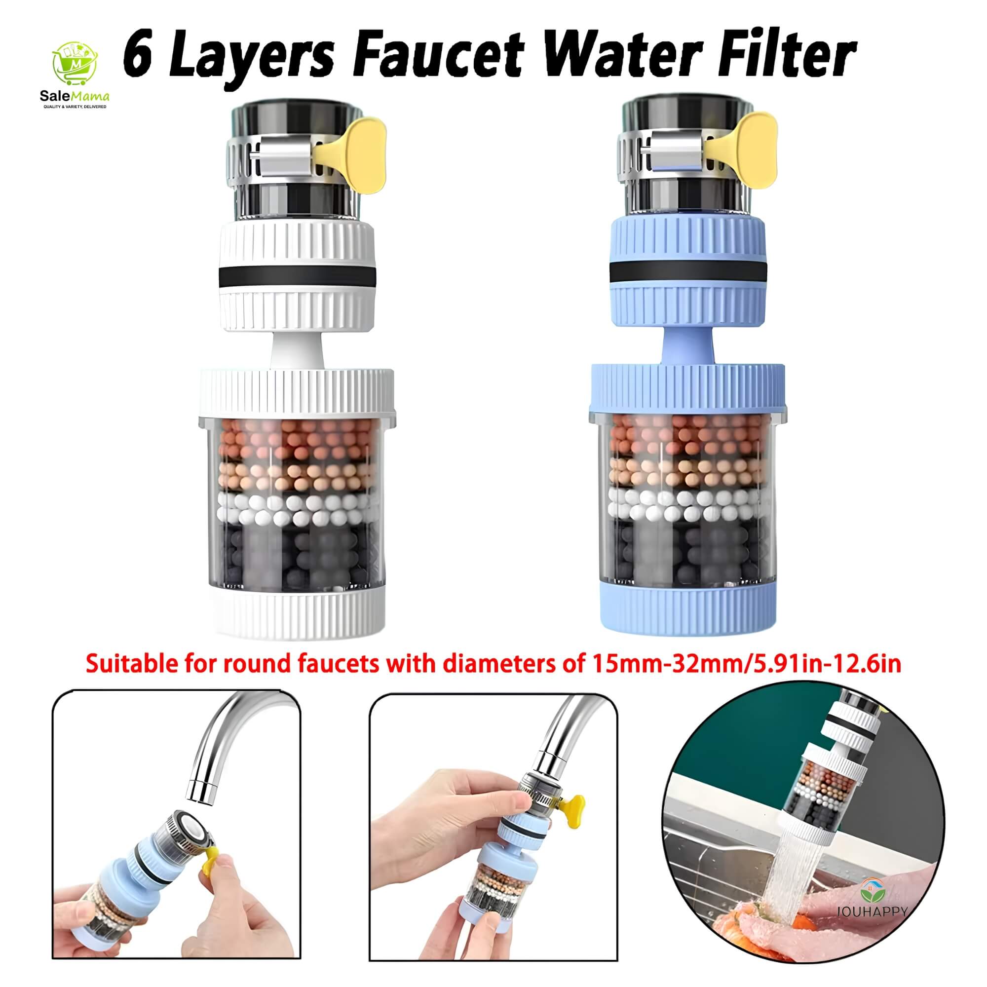 6 Layer Faucet Water Purifier Tap Filter - 1 Best Price BD - Image 2
