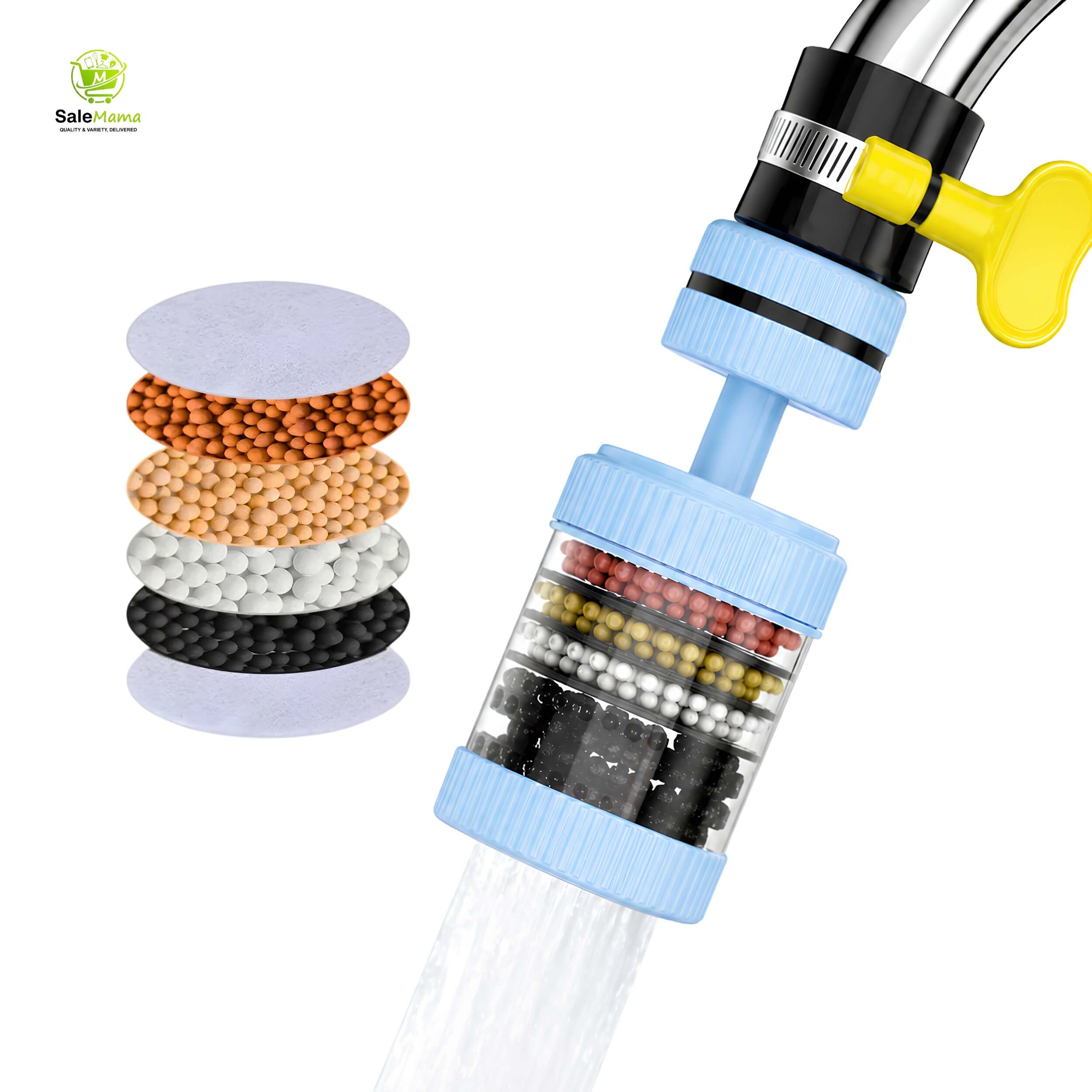 6 Layer Faucet Water Purifier Tap Filter
