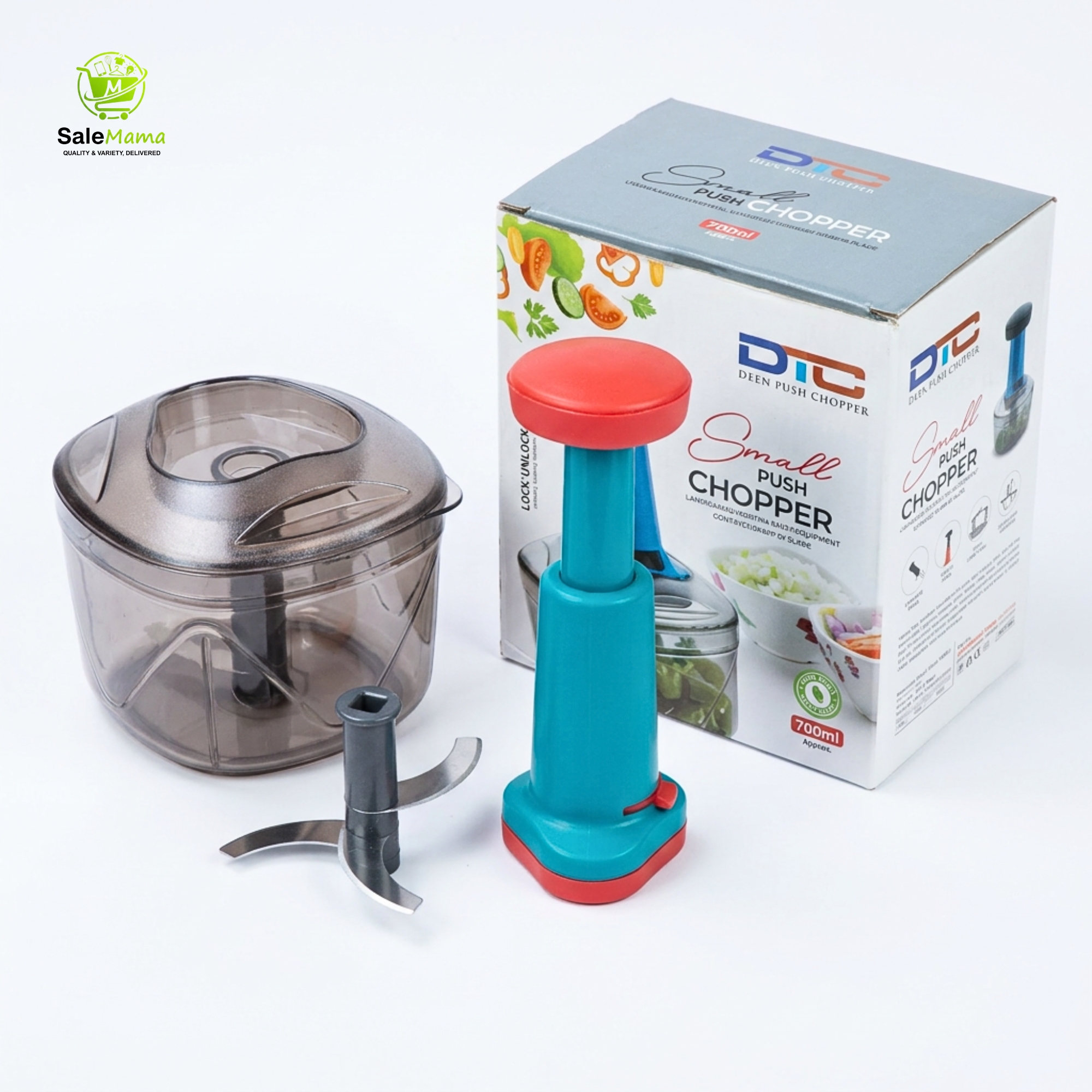 Bright Big Push Chopper - 1 Best Manual Vegetable Chopper - Image 2