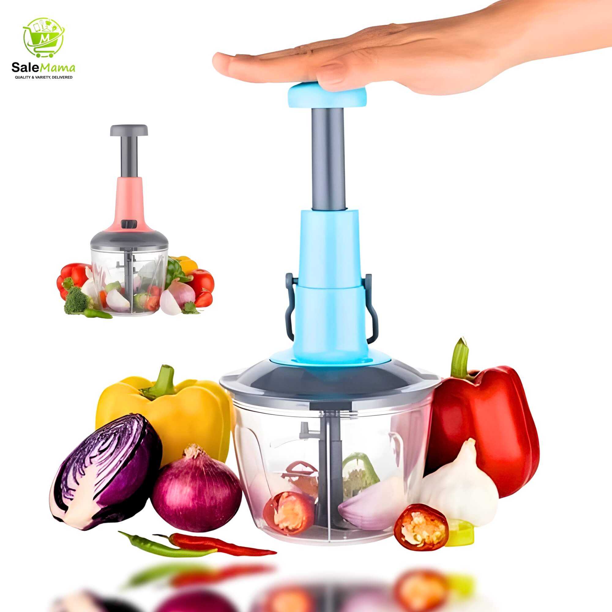 Bright Big Push Chopper - 1 Best Manual Vegetable Chopper - Image 5