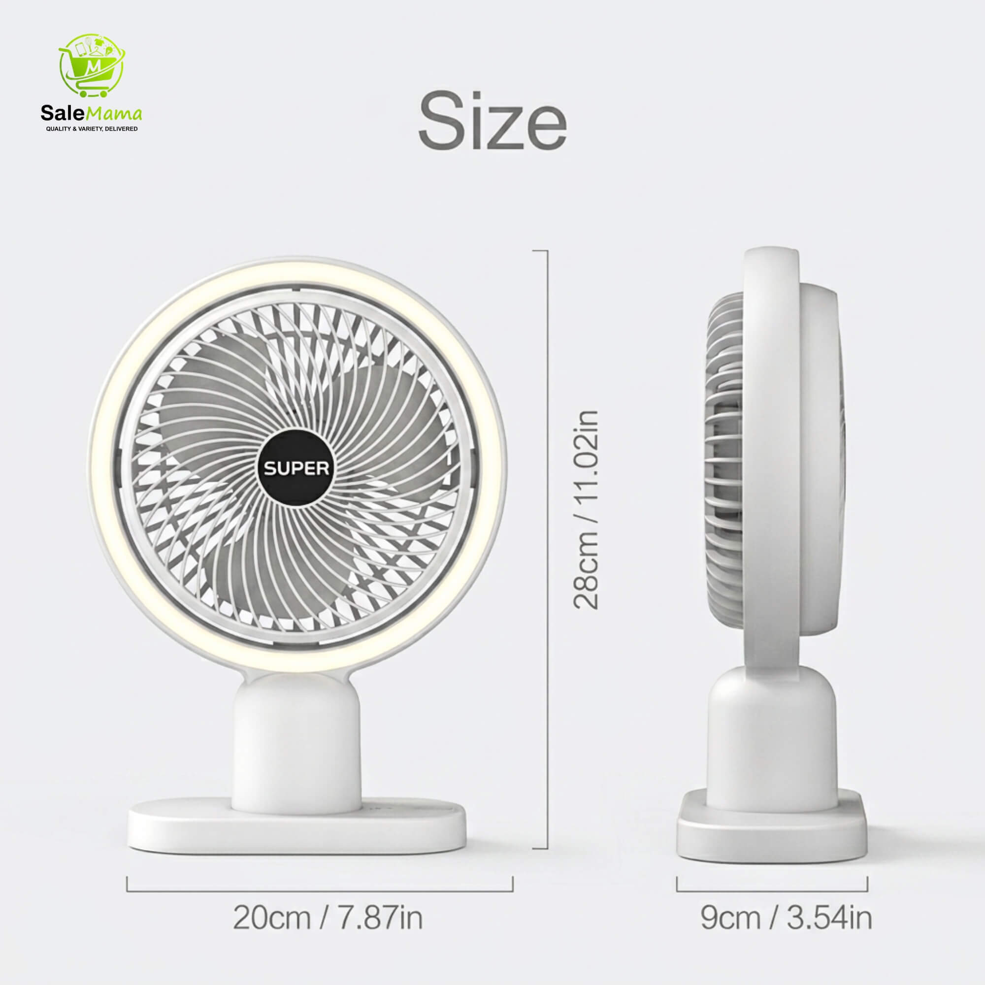 Usb Fan with Night Light - 1 Best Price BD - Image 4