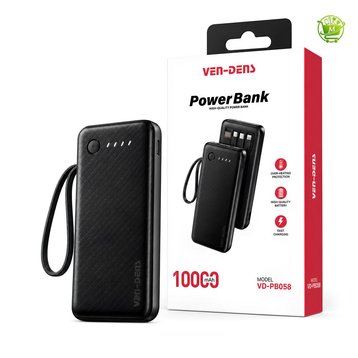 Ven-Dens VD-PB058 10000mAh Power Bank
