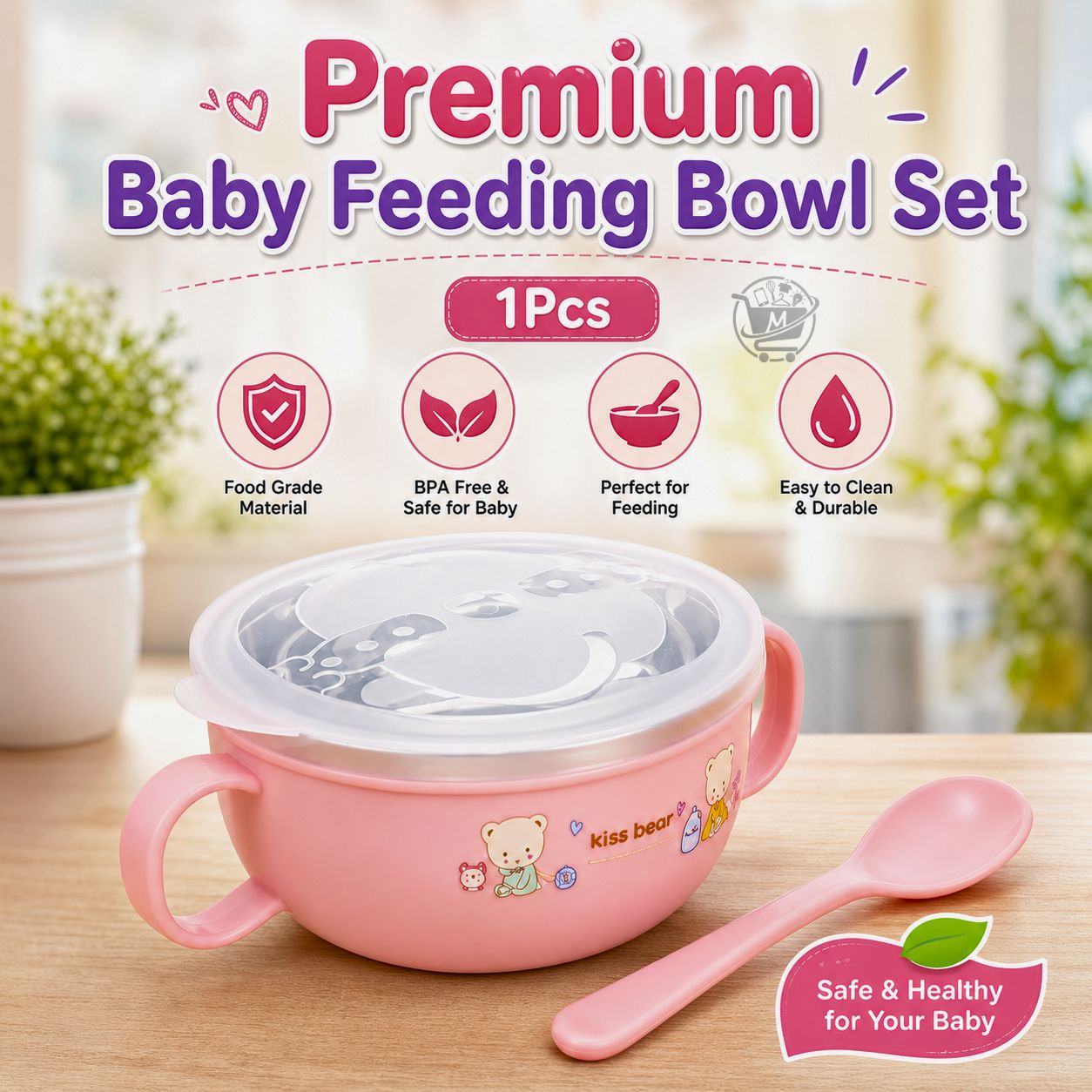 Baby Feeding & Care 8-Pcs Silicone Combo Set - Image 2