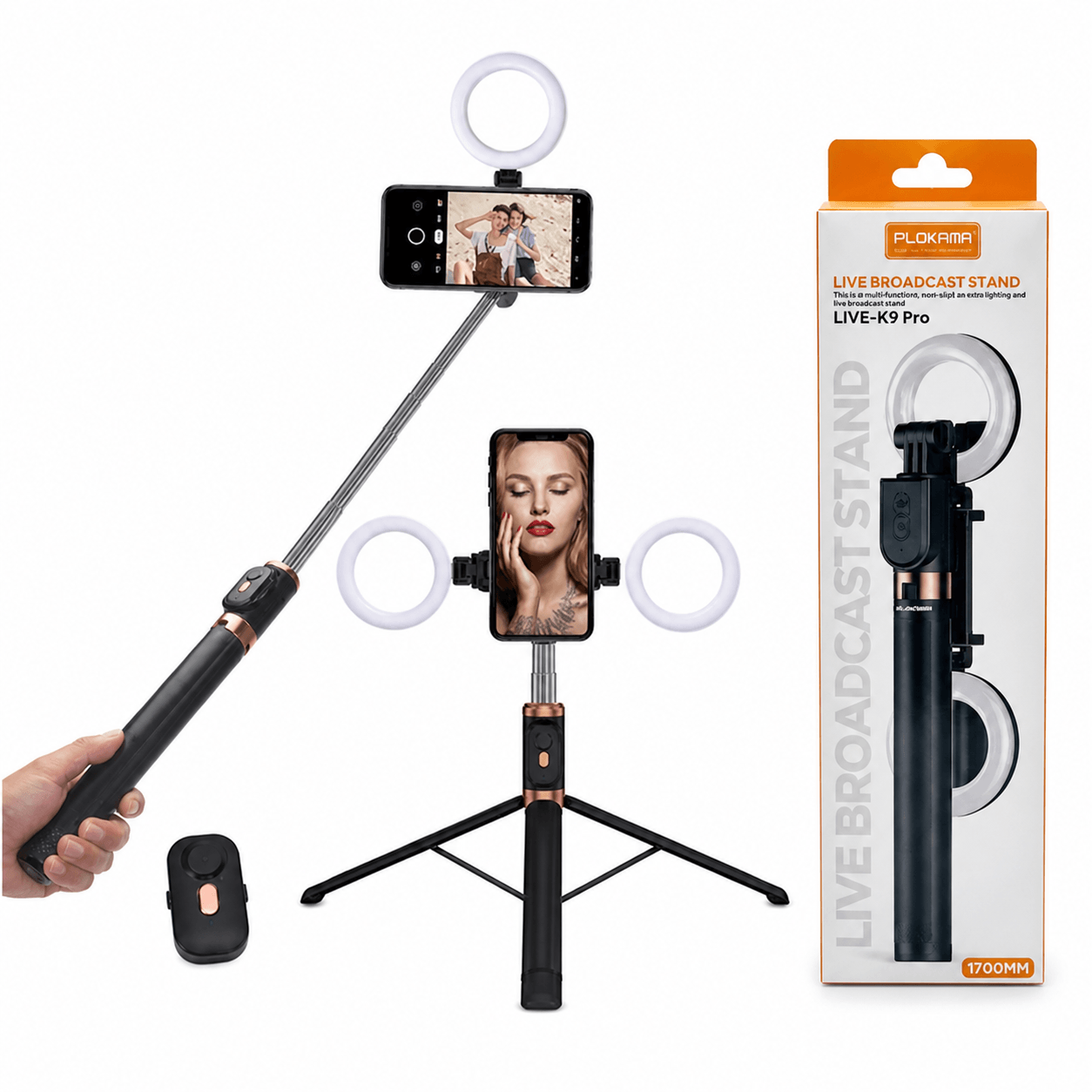 Plokama LIVE-K9 Pro Live Broadcast Tripod Stand
