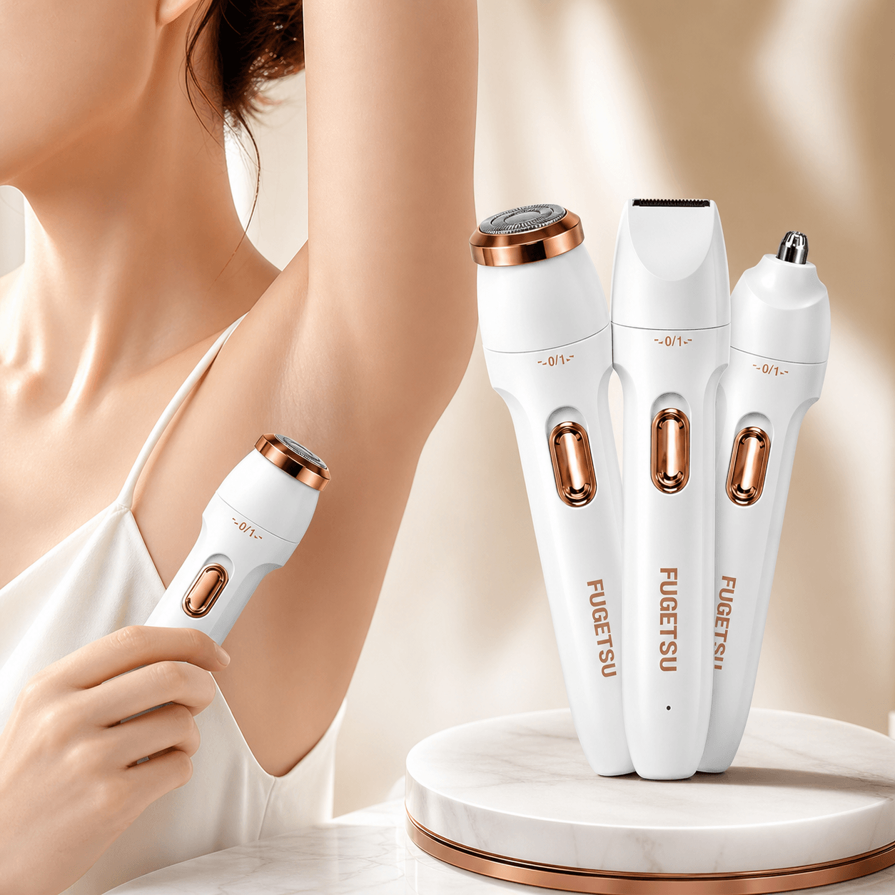 USB Rechargeable 3-In-1 Multi-Functional Hair Remover